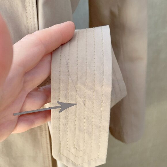 Lauren Ralph Lauren Classic Khaki Double-Breasted Trench Coat - XL - Picture 9 of 9